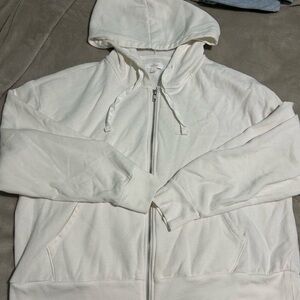 Colsie Cream Zip-Up Hoodie